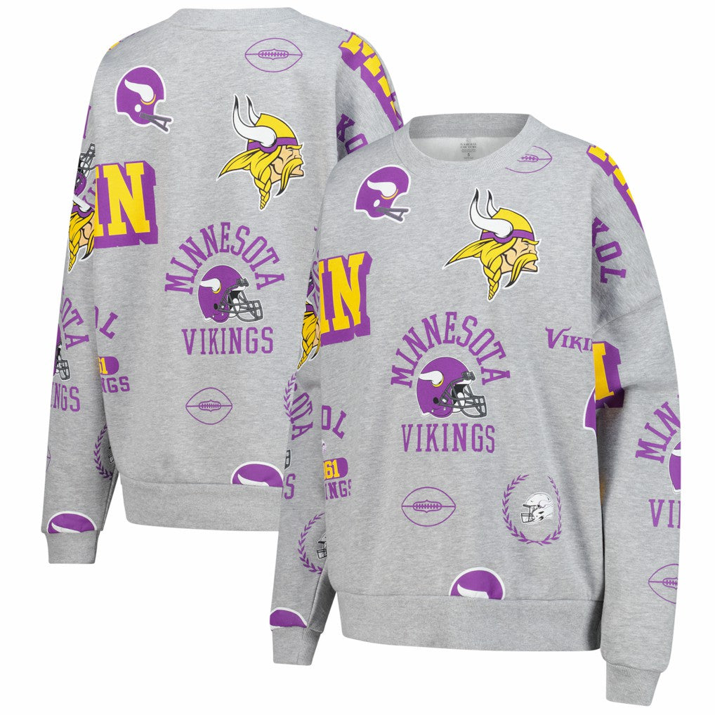 Gameday Couture Women's Always On Repeat Fleece Sweatshirt - Minnesota Vikings