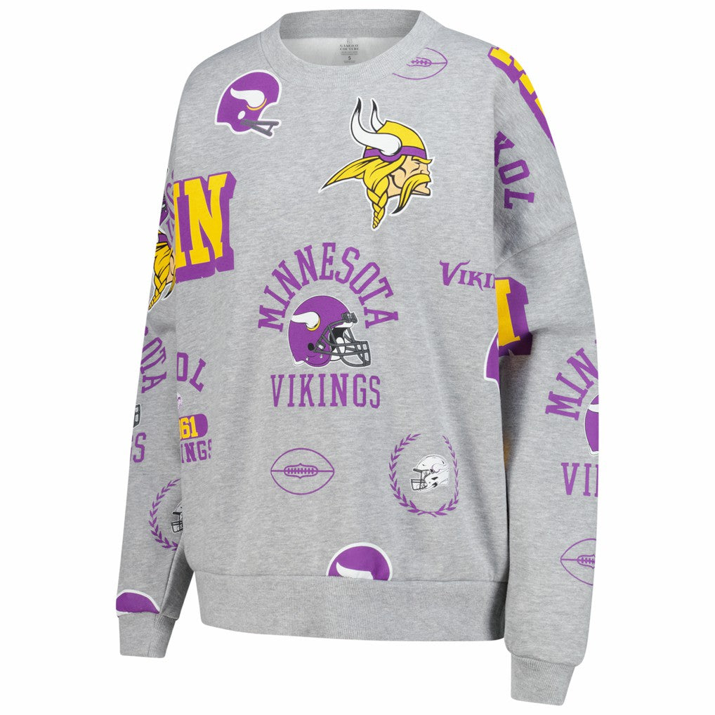 Gameday Couture Women's Always On Repeat Fleece Sweatshirt - Minnesota Vikings
