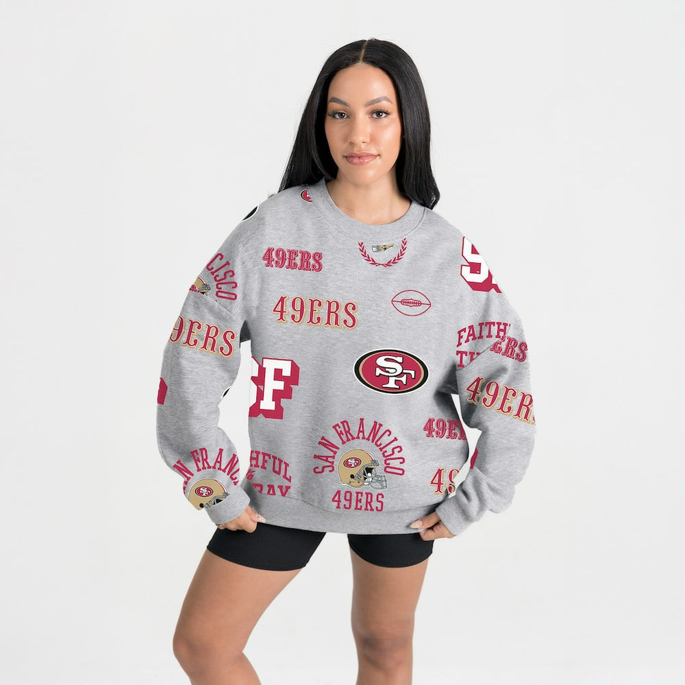 Gameday Couture Women's Always On Repeat Fleece Sweatshirt - San Francisco 49ers