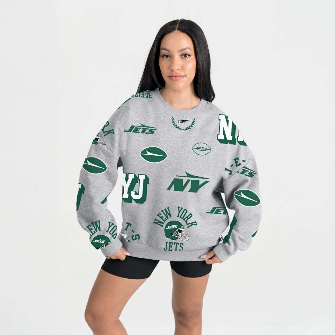Gameday Couture Women's Always On Repeat Fleece Sweatshirt - New York Jets
