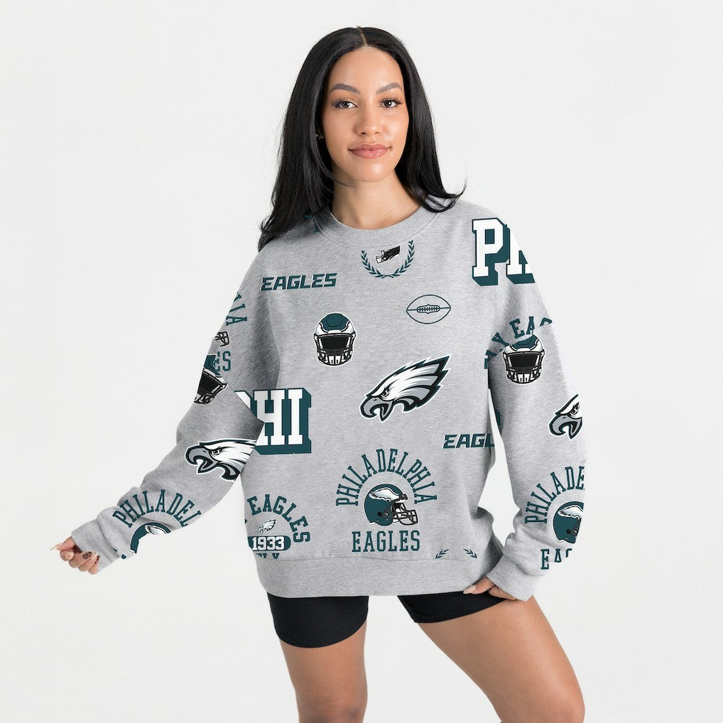 Gameday Couture Women's Always On Repeat Fleece Sweatshirt - Philadelphia Eagles