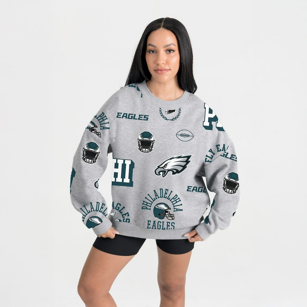 Gameday Couture Women's Always On Repeat Fleece Sweatshirt - Philadelphia Eagles
