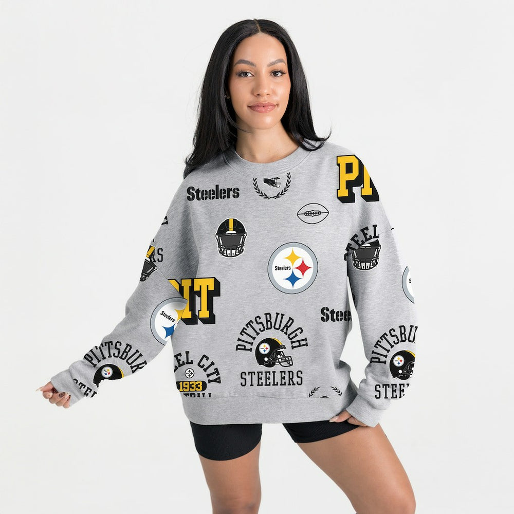 Gameday Couture Women's Always On Repeat Fleece Sweatshirt - Pittsburgh Steelers