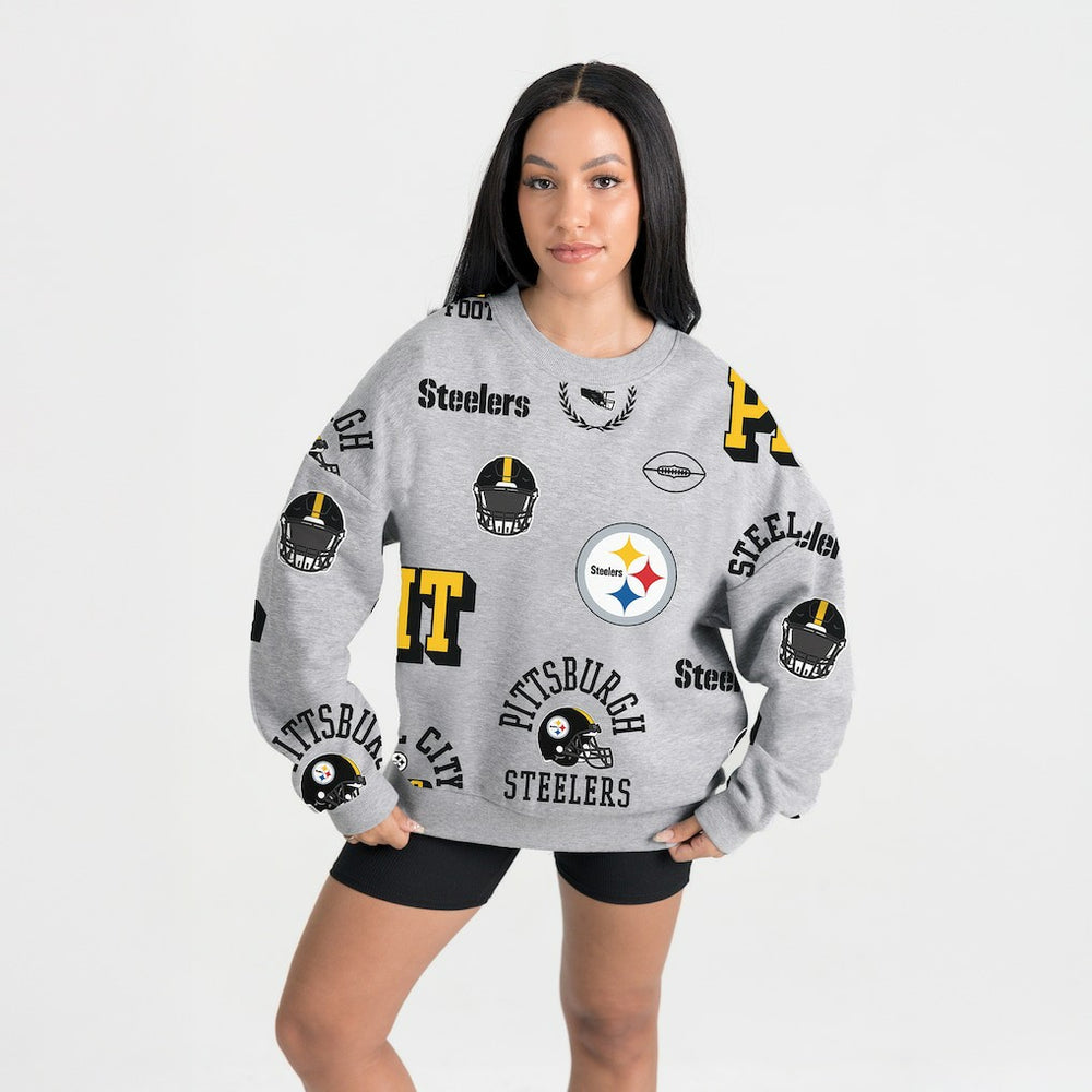 Gameday Couture Women's Always On Repeat Fleece Sweatshirt - Pittsburgh Steelers