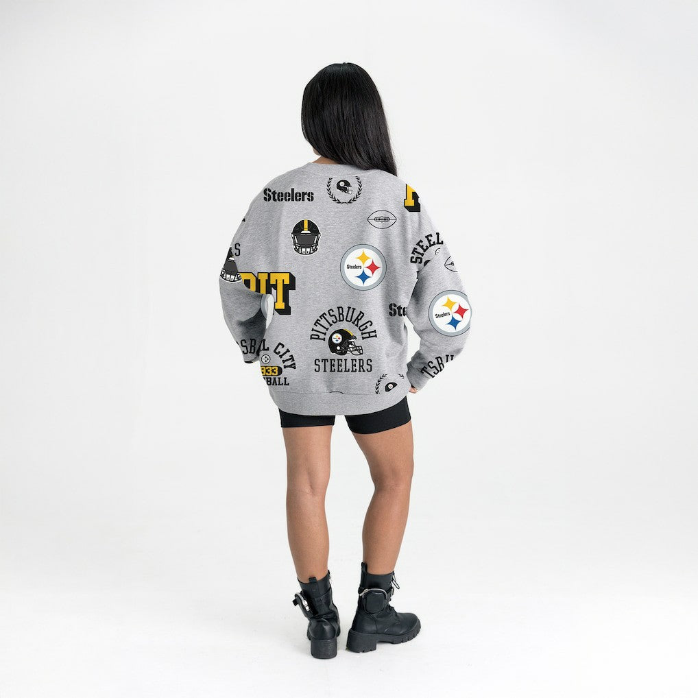 Gameday Couture Women's Always On Repeat Fleece Sweatshirt - Pittsburgh Steelers