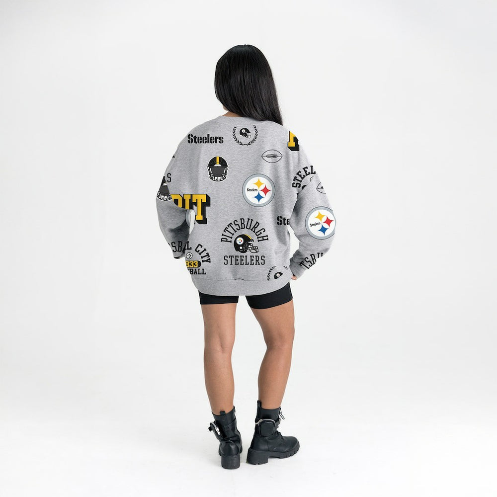 Gameday Couture Women's Always On Repeat Fleece Sweatshirt - Pittsburgh Steelers