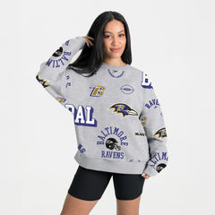 Gameday Couture Women's Always On Repeat Fleece Sweatshirt - Baltimore Ravens