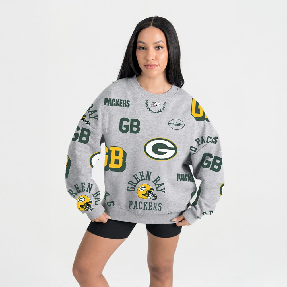 Gameday Couture Women's Always On Repeat Fleece Sweatshirt - Green Bay Packers