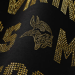 Gameday Couture Women's Oversized Hype Era Rhinestone Text Sweatshirt - Minnesota Vikings