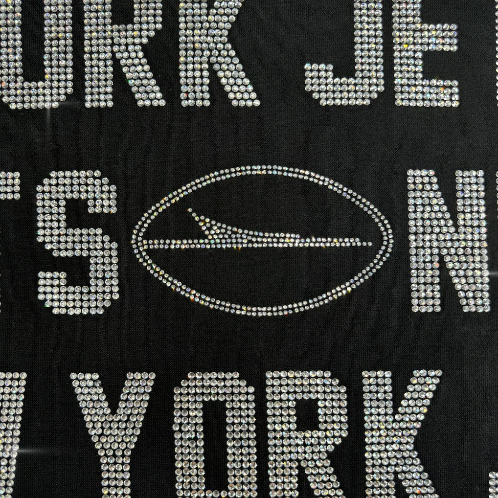 Gameday Couture Women's Oversized Hype Era Rhinestone Text Sweatshirt - New York Jets