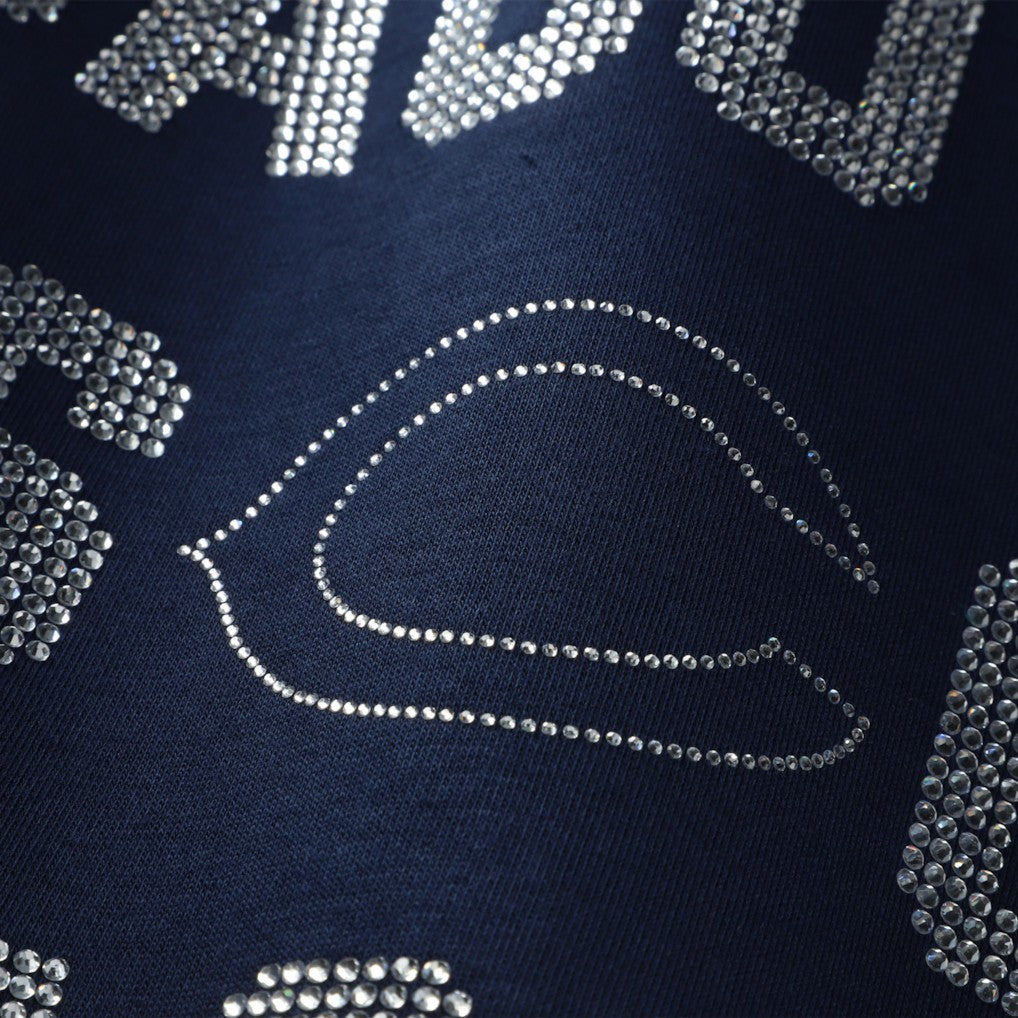 Gameday Couture Women's Oversized Hype Era Rhinestone Text Sweatshirt - Chicago Bears