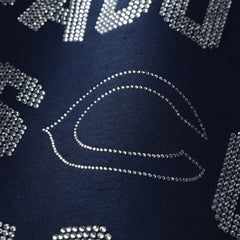 Gameday Couture Women's Oversized Hype Era Rhinestone Text Sweatshirt - Chicago Bears