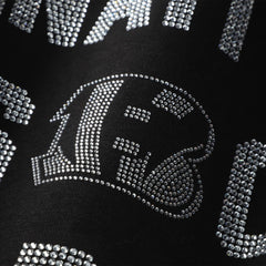 Gameday Couture Women's Oversized Hype Era Rhinestone Text Sweatshirt - Cincinnati Bengals
