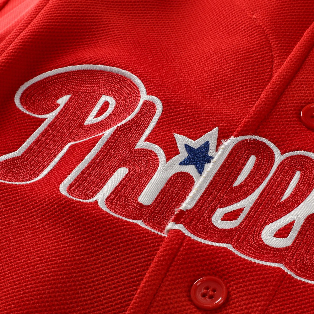 MLB Ryan Howard Philadelphia Phillies Mitchell & Ness Cooperstown Collection Batting Practice Jersey – Red