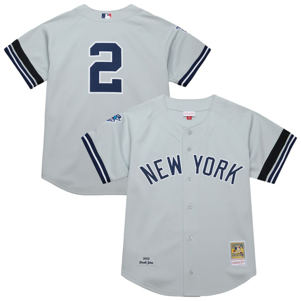 MLB Derek Jeter New York Yankees Mitchell & Ness Cooperstown Collection 2000 World Series Authentic Jersey