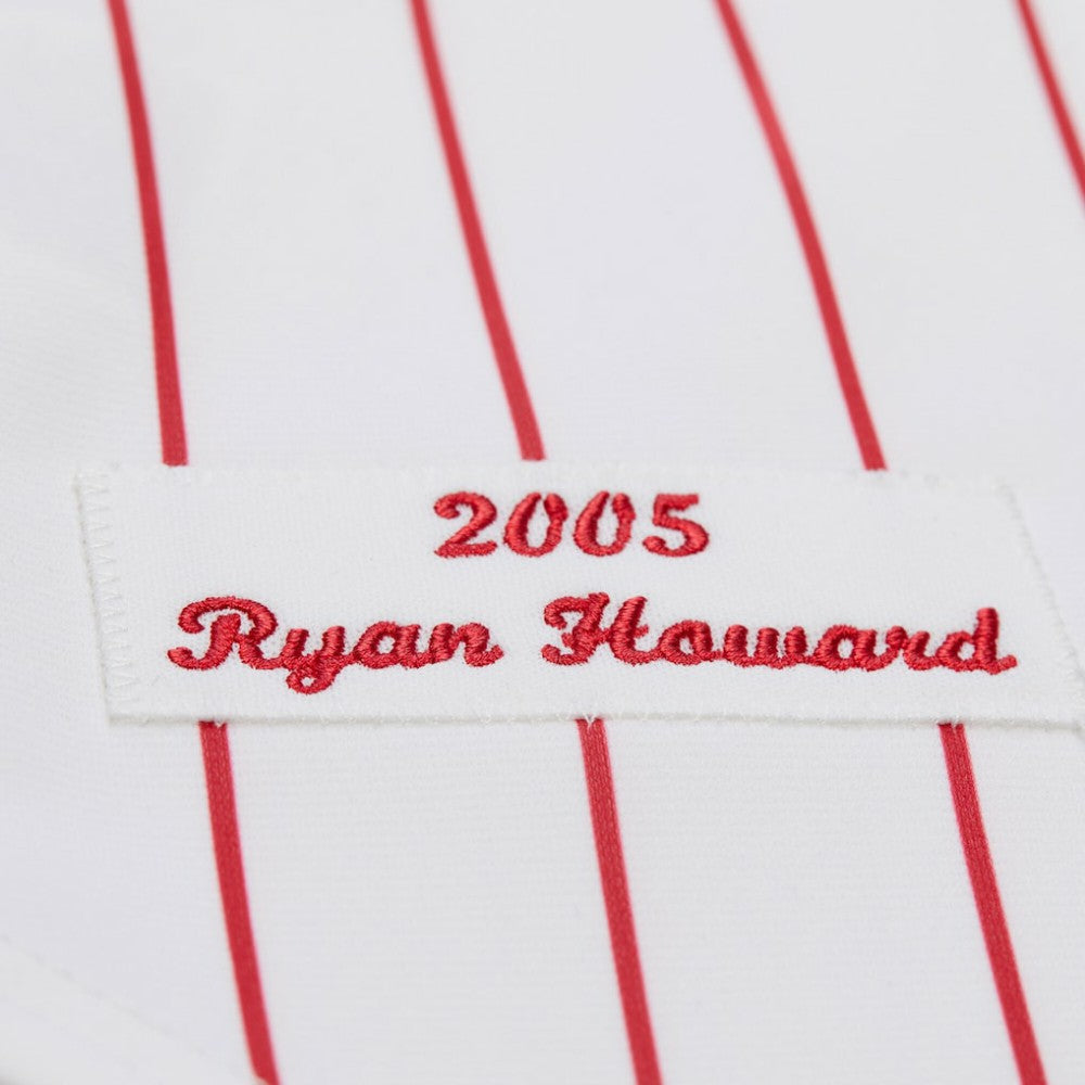 MLB Ryan Howard Philadelphia Phillies Mitchell & Ness Cooperstown Collection Authentic Jersey – White