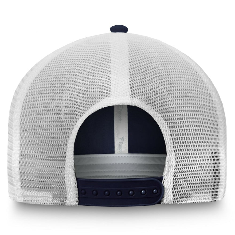 NHL Blue/White New York Rangers Fanatics Core Primary Logo Trucker Adjustable Hat