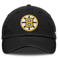 NHL Black Boston Bruins Fanatics Primary Logo Adjustable Hat