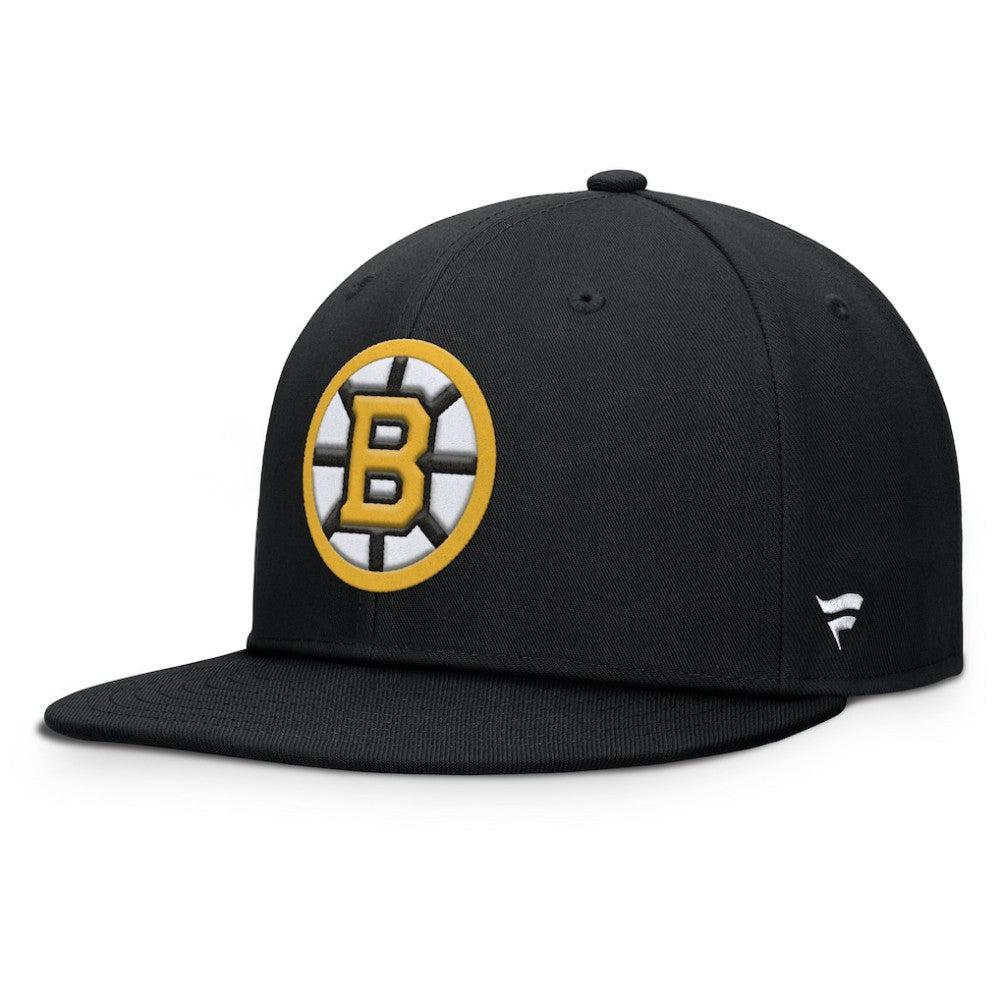NHL Black Boston Bruins Fanatics Primary Logo Snapback Hat