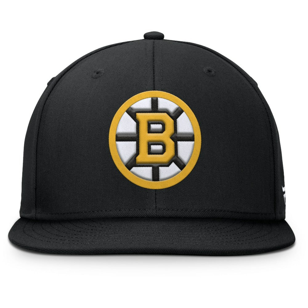 NHL Black Boston Bruins Fanatics Primary Logo Snapback Hat