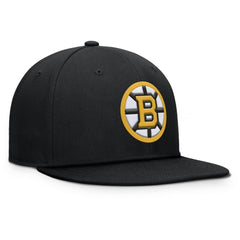 NHL Black Boston Bruins Fanatics Primary Logo Snapback Hat