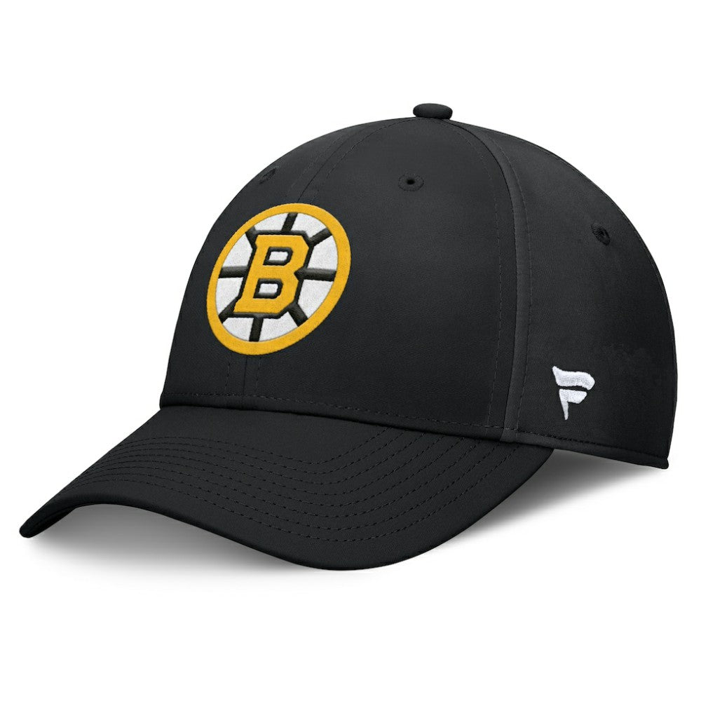 NHL Black Boston Bruins Fanatics Primary Logo Flex Hat