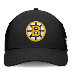 NHL Black Boston Bruins Fanatics Primary Logo Flex Hat