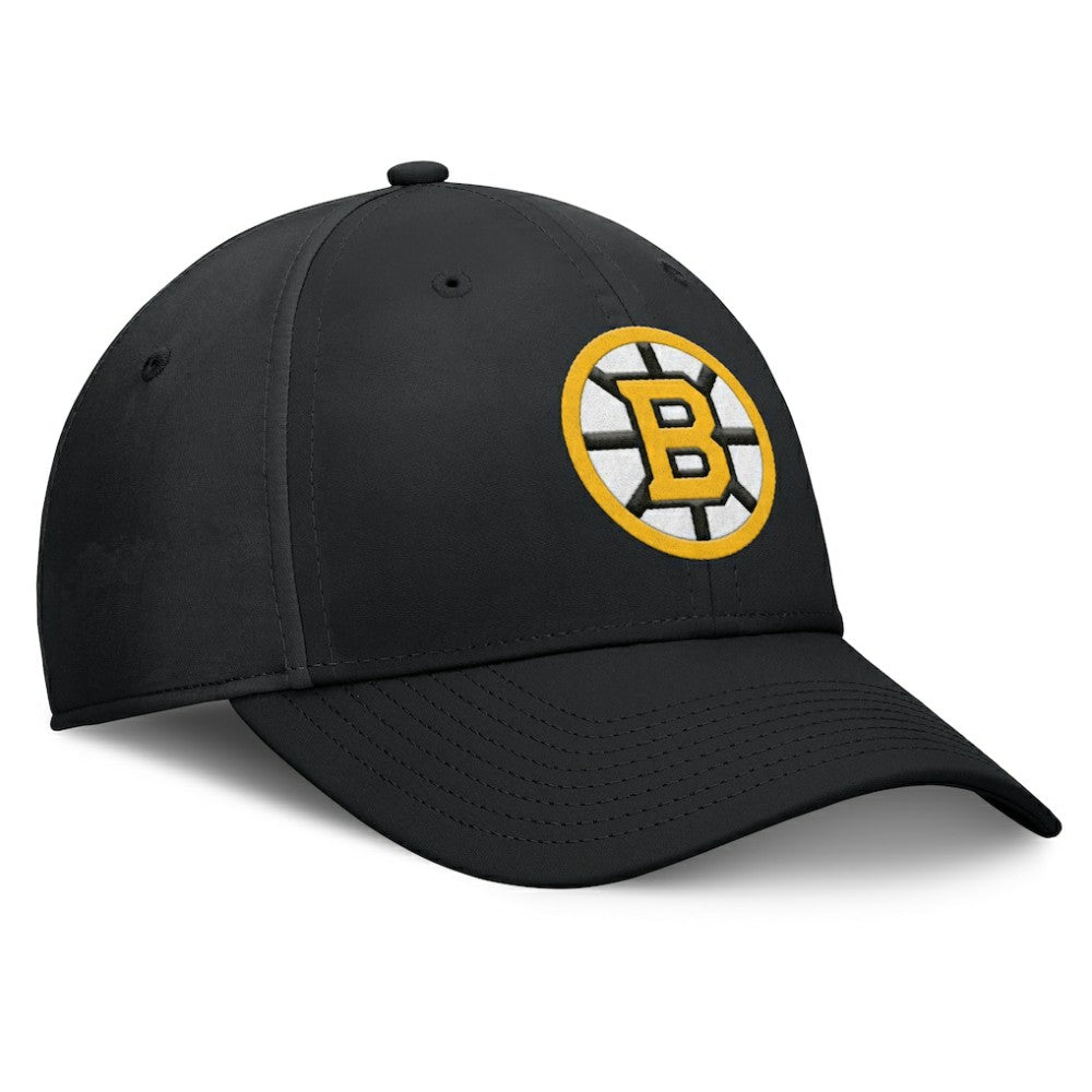 NHL Black Boston Bruins Fanatics Primary Logo Flex Hat