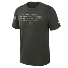2025 Salute to Service Sideline Slub Dri-FIT T-Shirt - Dallas Cowboys