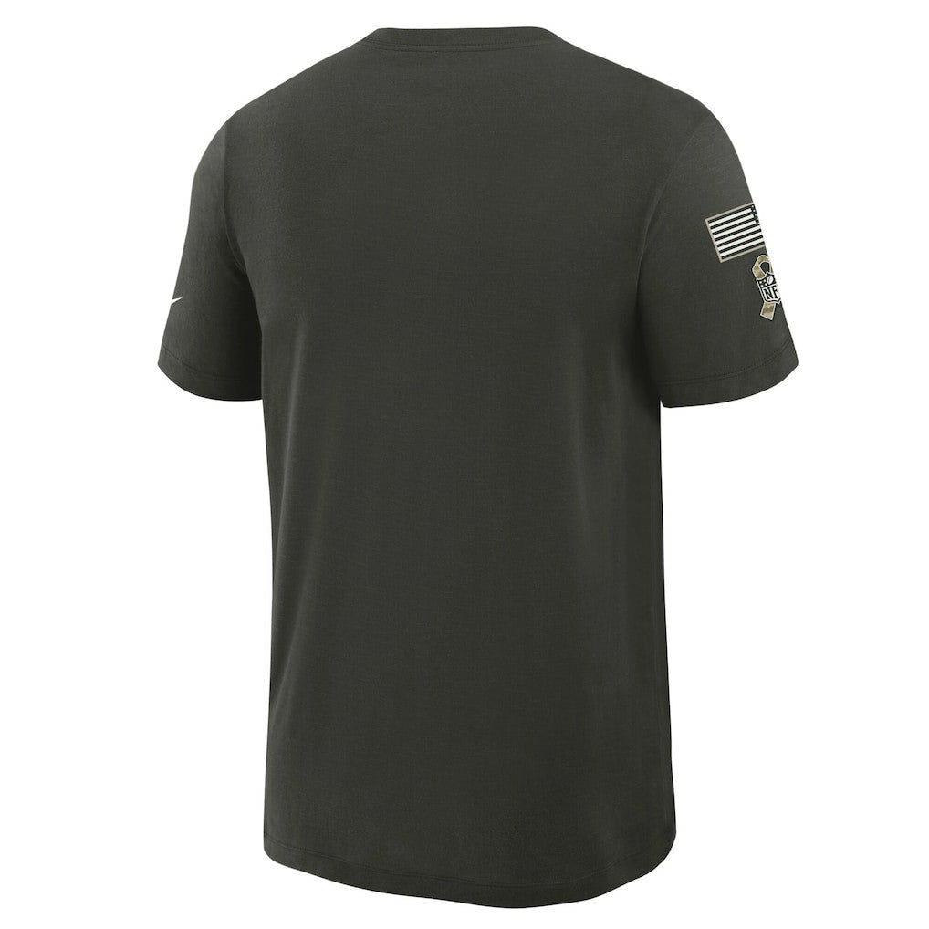 2025 Salute to Service Sideline Slub Dri-FIT T-Shirt - Dallas Cowboys