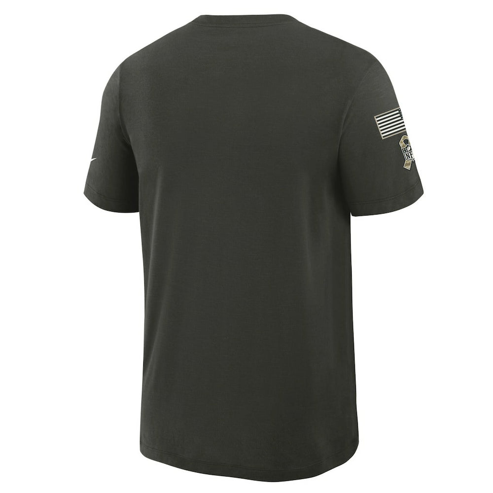 2025 Salute to Service Sideline Slub Dri-FIT T-Shirt - Dallas Cowboys