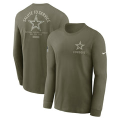 2025 Salute to Service Sideline Long Sleeve T-Shirt - Dallas Cowboys