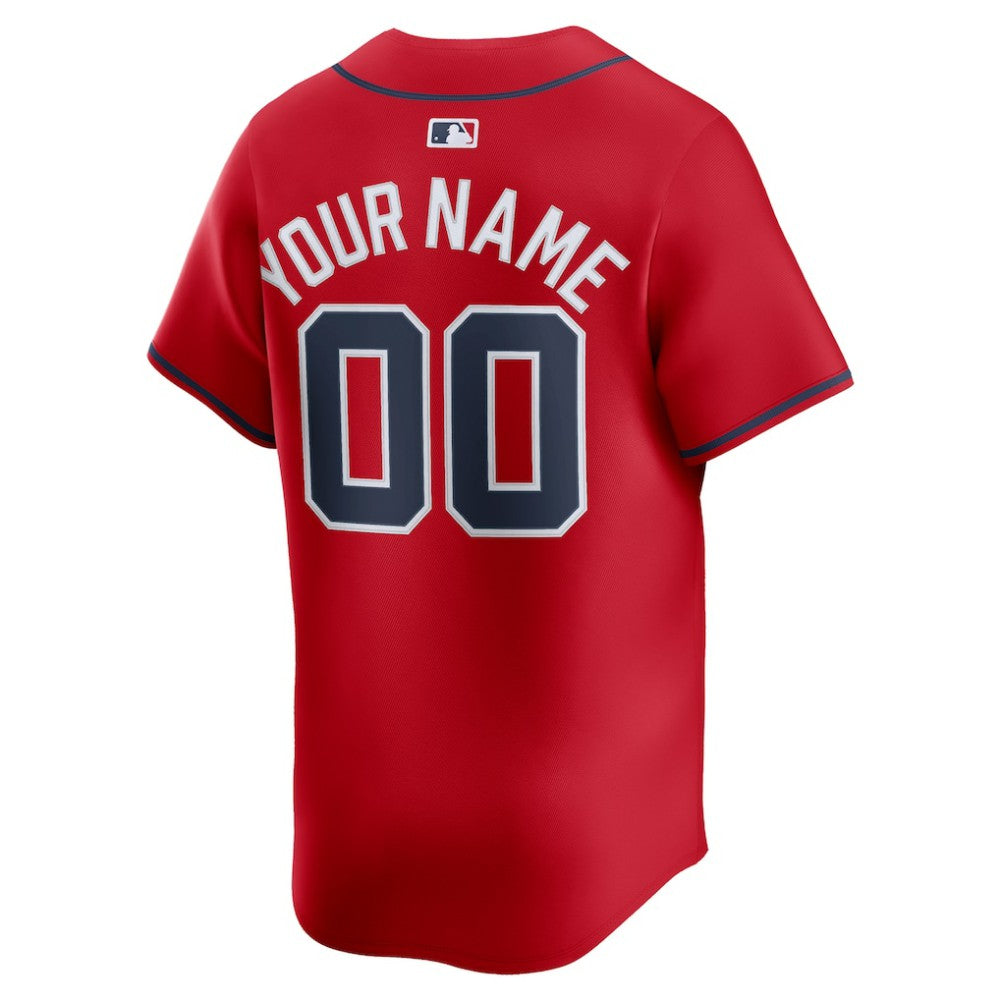 MLB Atlanta Braves Nike Alternate Limited Custom Jersey