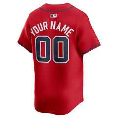 MLB Atlanta Braves Nike Alternate Limited Custom Jersey