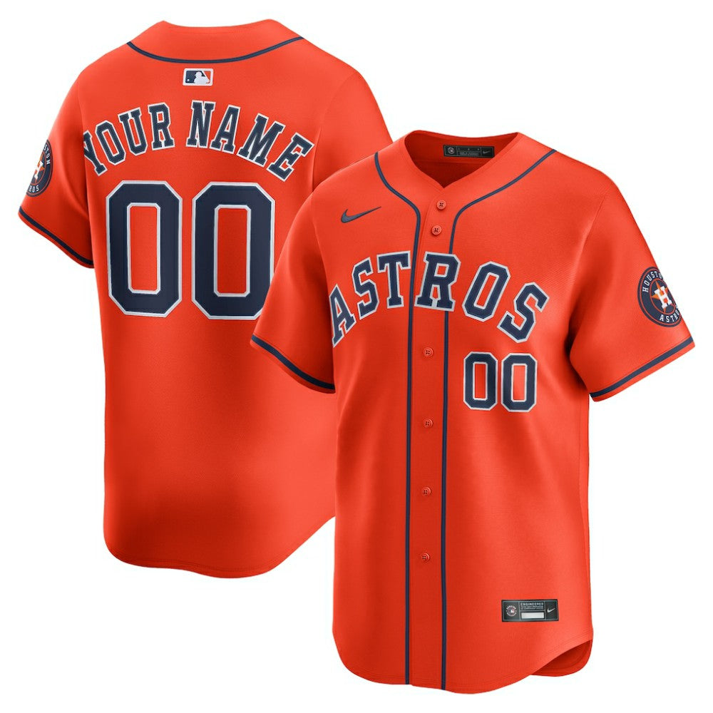 MLB Houston Astros Nike Alternate Limited Custom Jersey