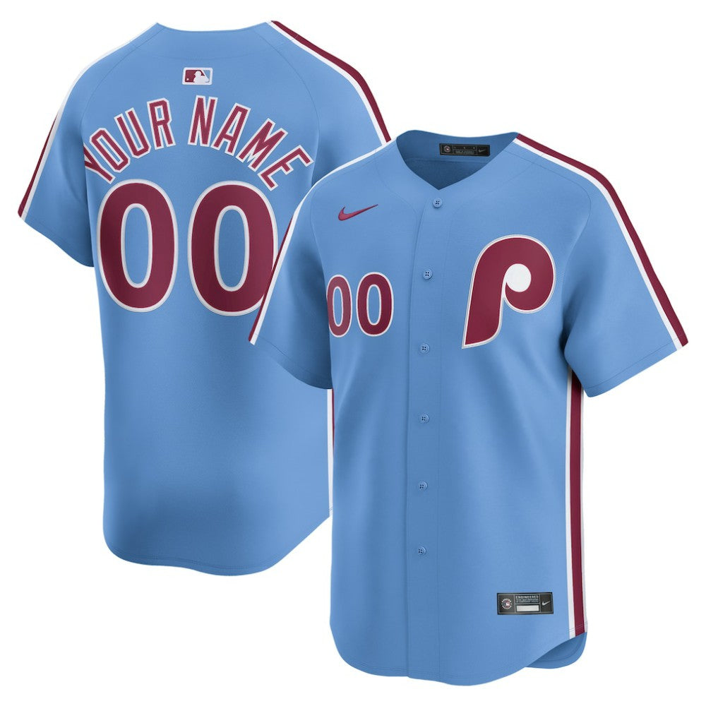 MLB Philadelphia Phillies Nike Alternate Limited Custom Jersey