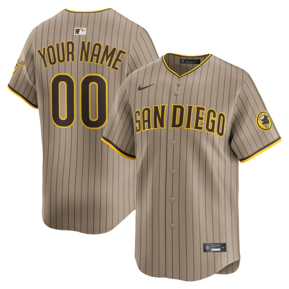 MLB San Diego Padres Nike Alternate Limited Custom Jersey
