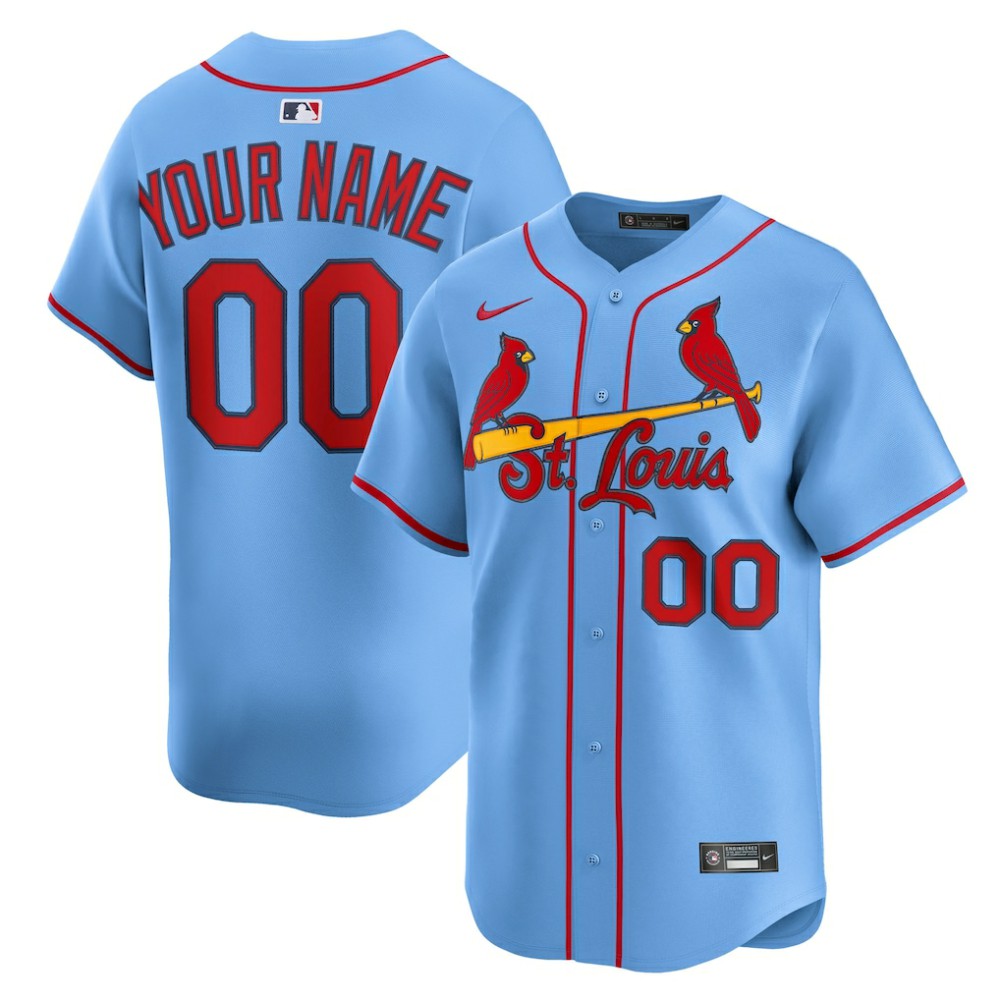 MLB St. Louis Cardinals Nike Alternate Limited Custom Jersey