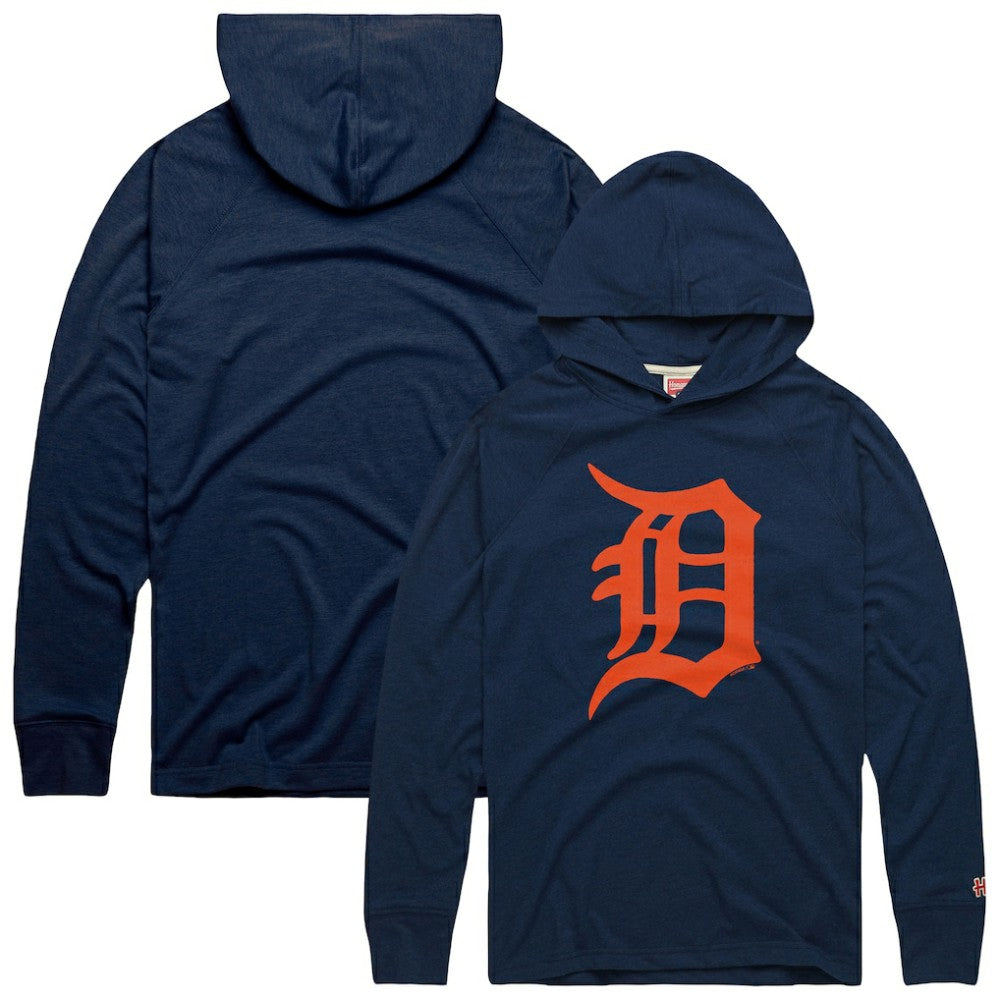 MLB Detroit Tigers Homage Lightweight Raglan Tri-Blend Pullover Hoodie
