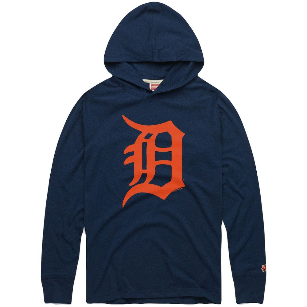 MLB Detroit Tigers Homage Lightweight Raglan Tri-Blend Pullover Hoodie