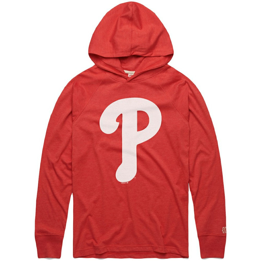 MLB Philadelphia Phillies Homage Lightweight Raglan Tri-Blend Pullover Hoodie