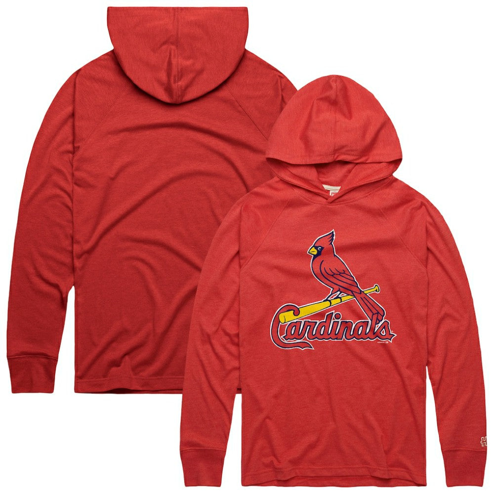 MLB St. Louis Cardinals Homage Lightweight Raglan Tri-Blend Pullover Hoodie