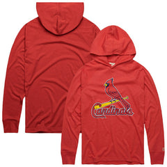 MLB St. Louis Cardinals Homage Lightweight Raglan Tri-Blend Pullover Hoodie