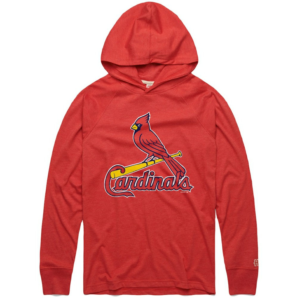 MLB St. Louis Cardinals Homage Lightweight Raglan Tri-Blend Pullover Hoodie