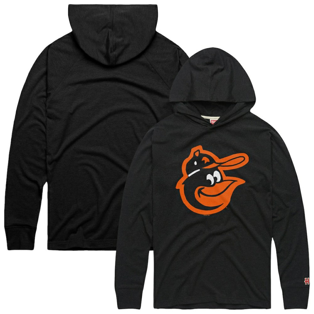 MLB Baltimore Orioles Homage Lightweight Raglan Tri-Blend Pullover Hoodie