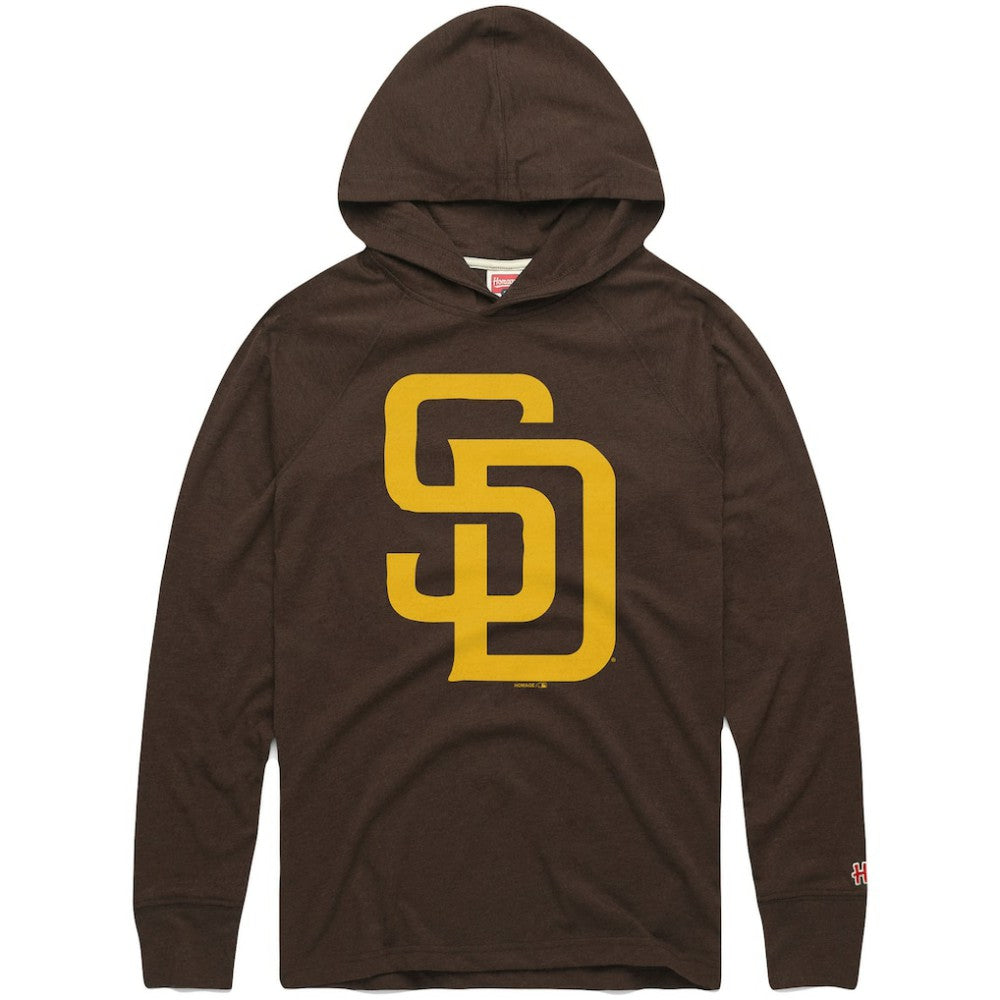 MLB San Diego Padres Homage Lightweight Raglan Tri-Blend Pullover Hoodie