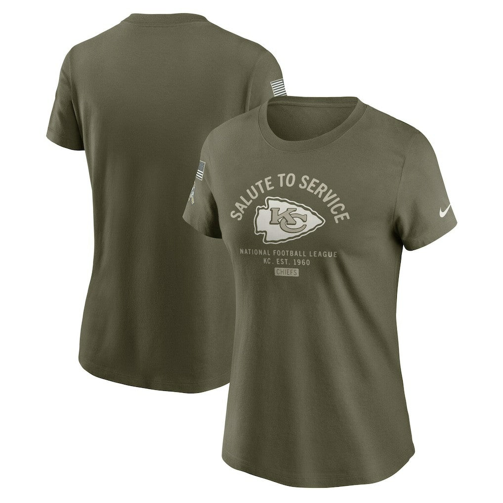 Women's 2025 Salute to Service Sideline T-Shirt - Kansas City Chiefs