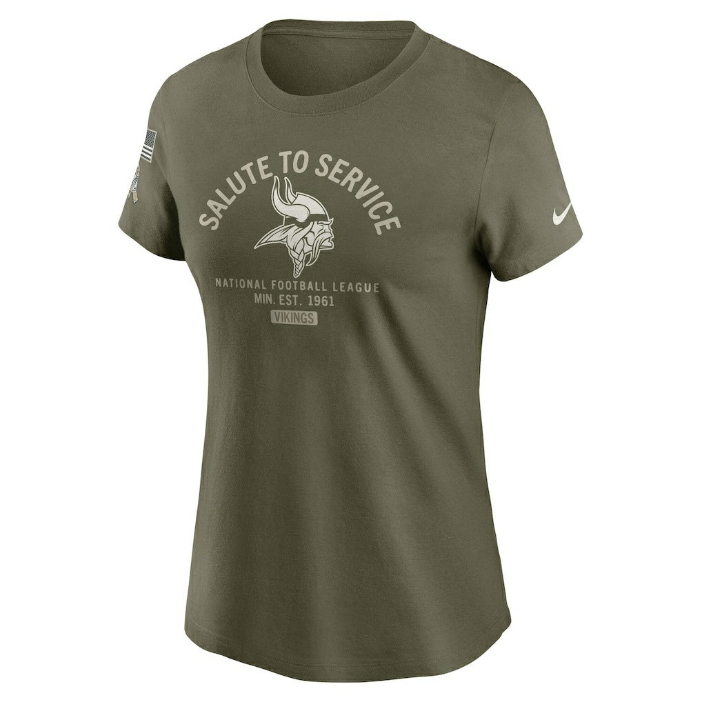 Women's 2025 Salute to Service Sideline T-Shirt - Minnesota Vikings