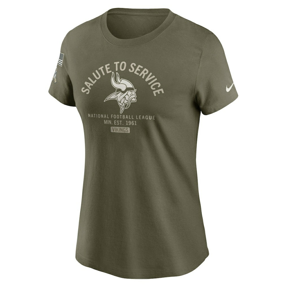 Women's 2025 Salute to Service Sideline T-Shirt - Minnesota Vikings