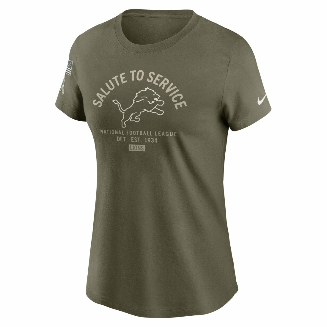 Women's 2025 Salute to Service Sideline T-Shirt - Detroit Lions